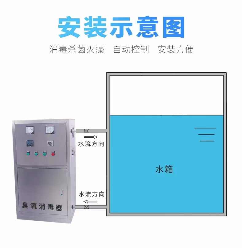 水箱臭氧自洁消毒器安装示意图